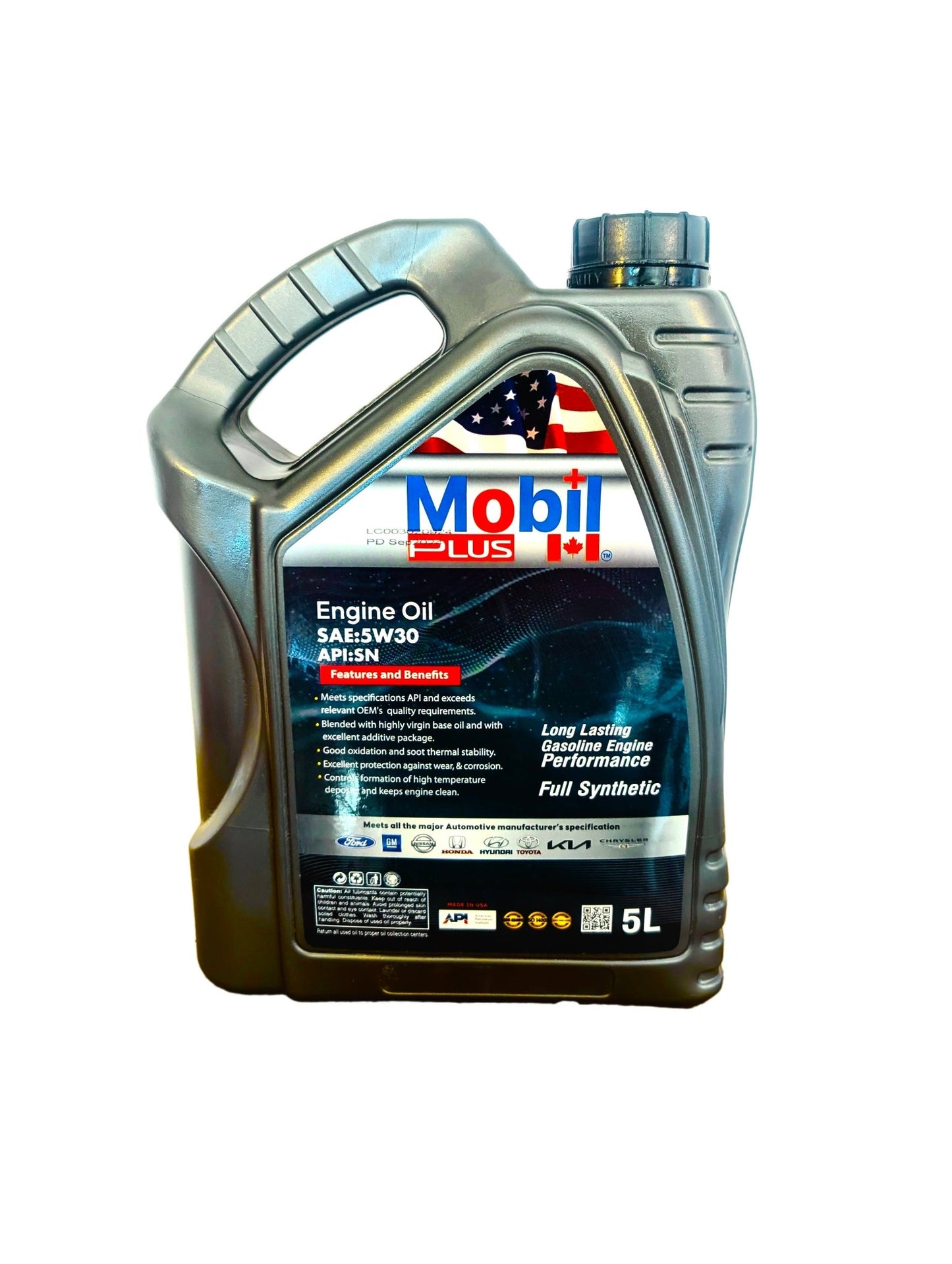 SAF 5W - 30 API SN Full Synthetic 5L - Peak Performance Oils