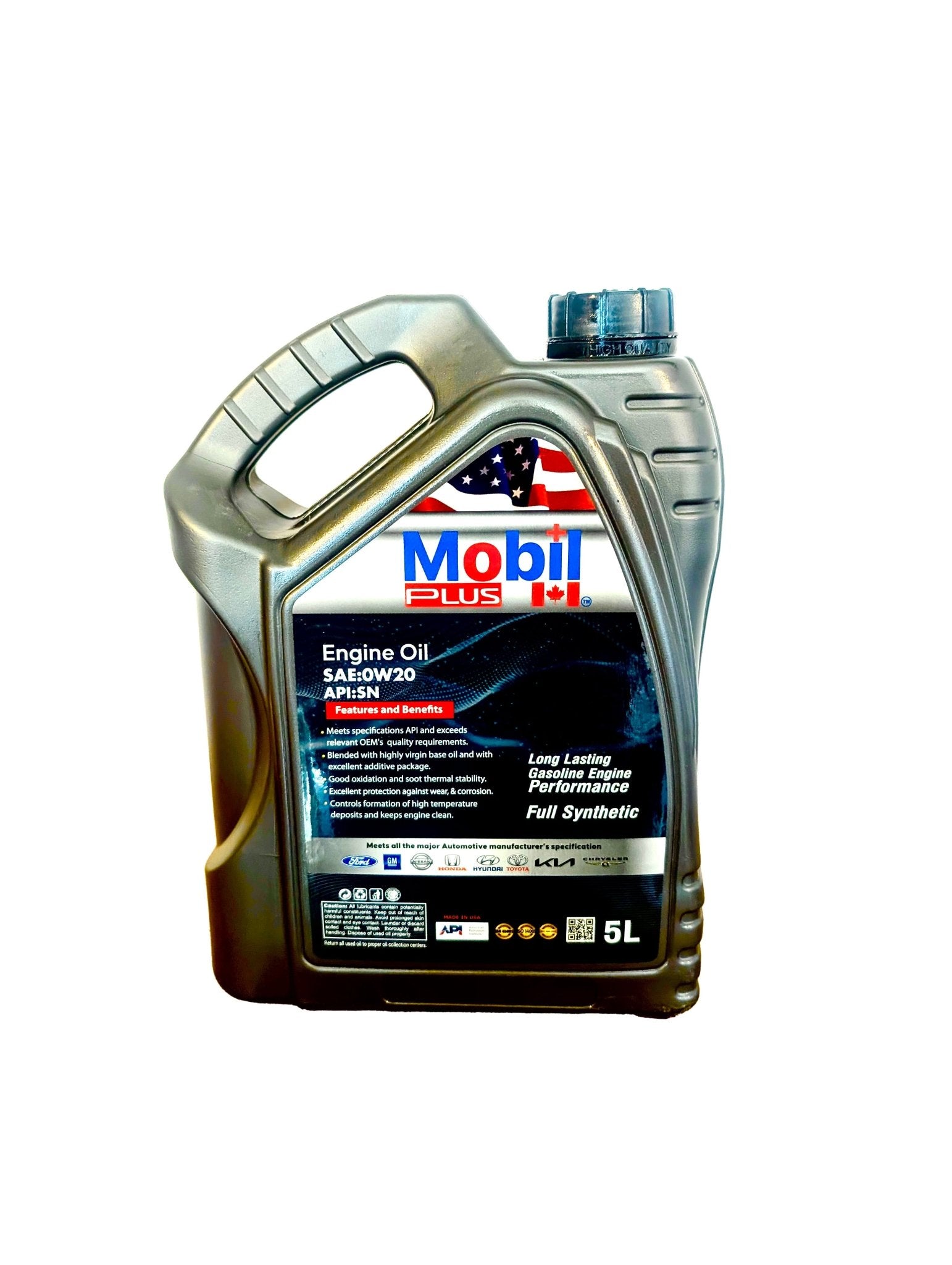 SAF 0W - 20 API SN Full Synthetic Engine Oil 5L - Peak Performance Oils