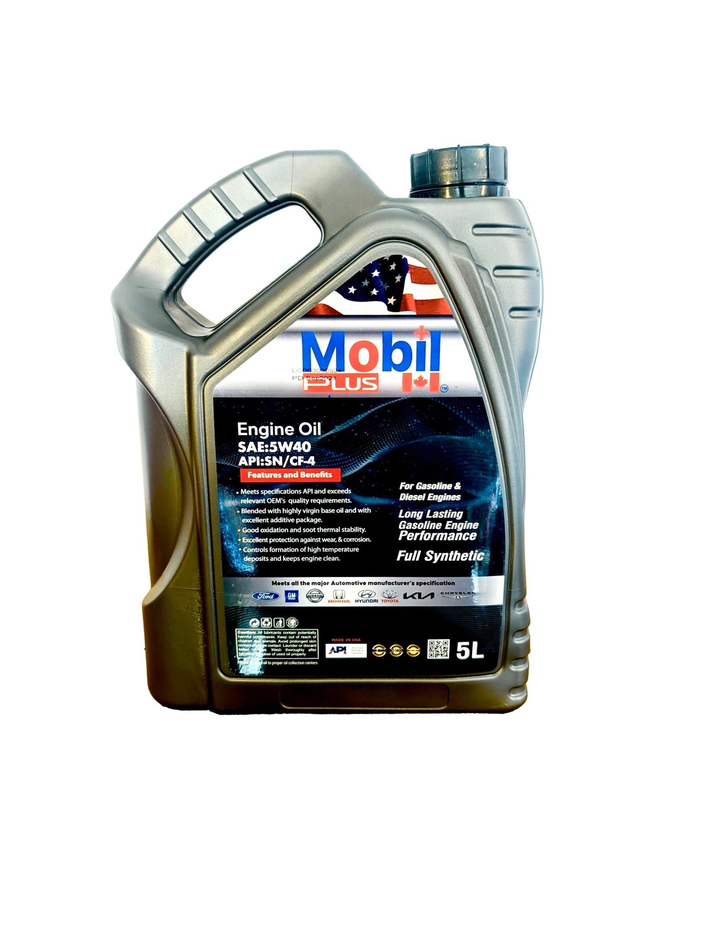 SAF 5W - 40 API SN Full Synthetic Engine Oil 5L - Peak Performance Oils